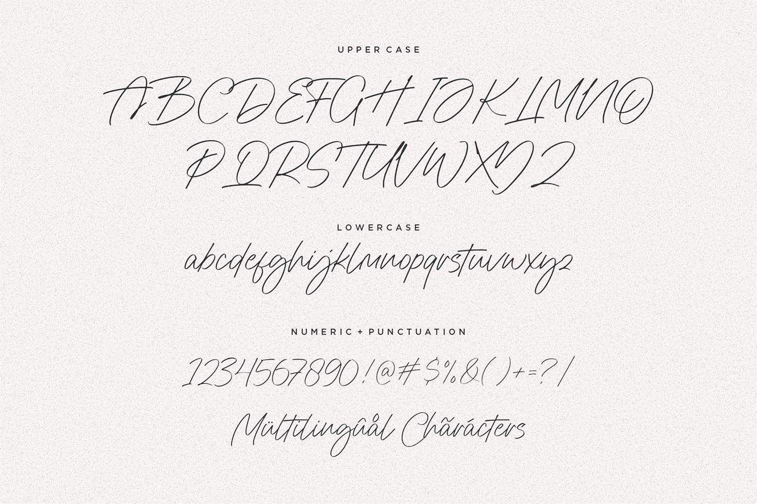 Sathine Font sample