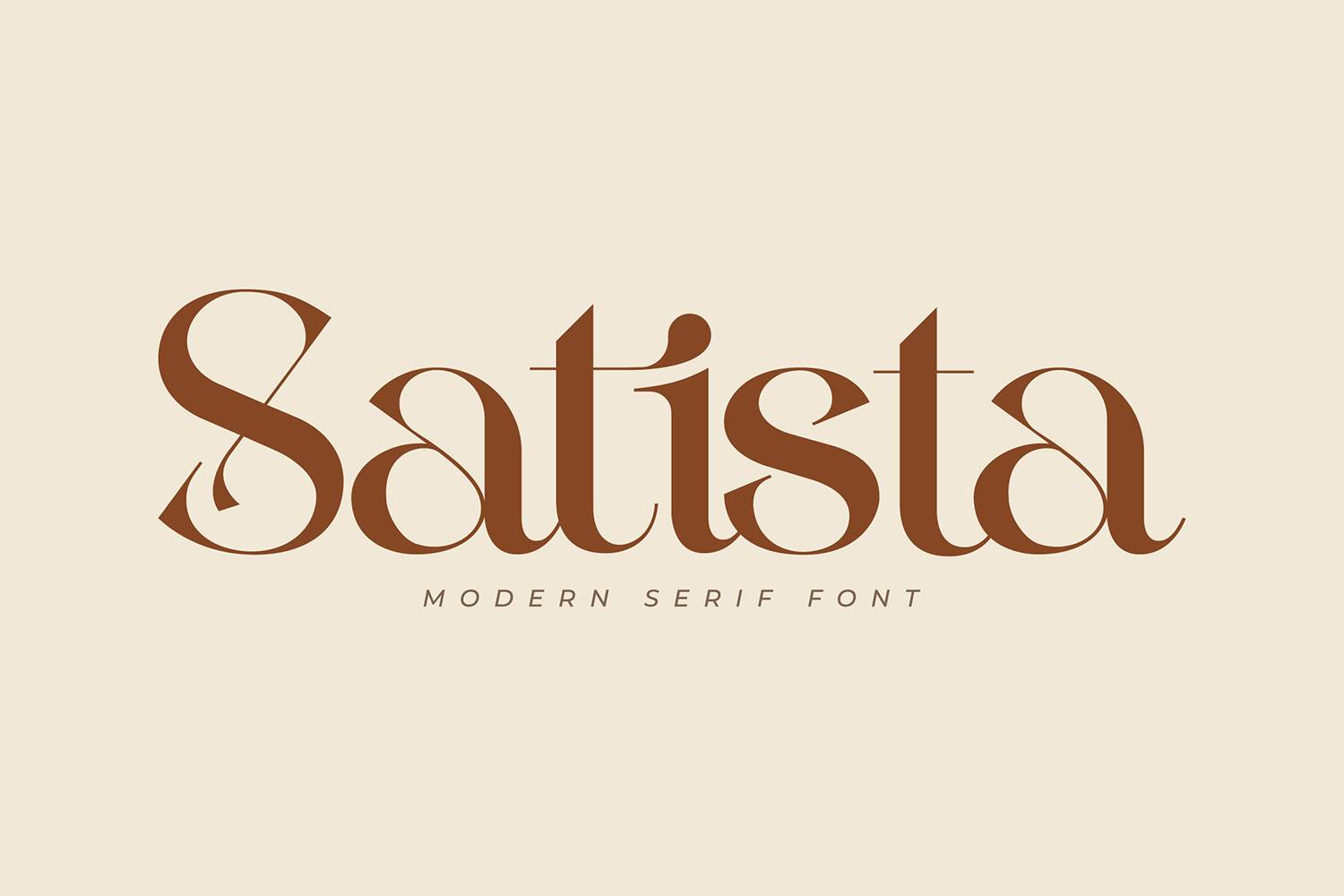 Satista Font sample