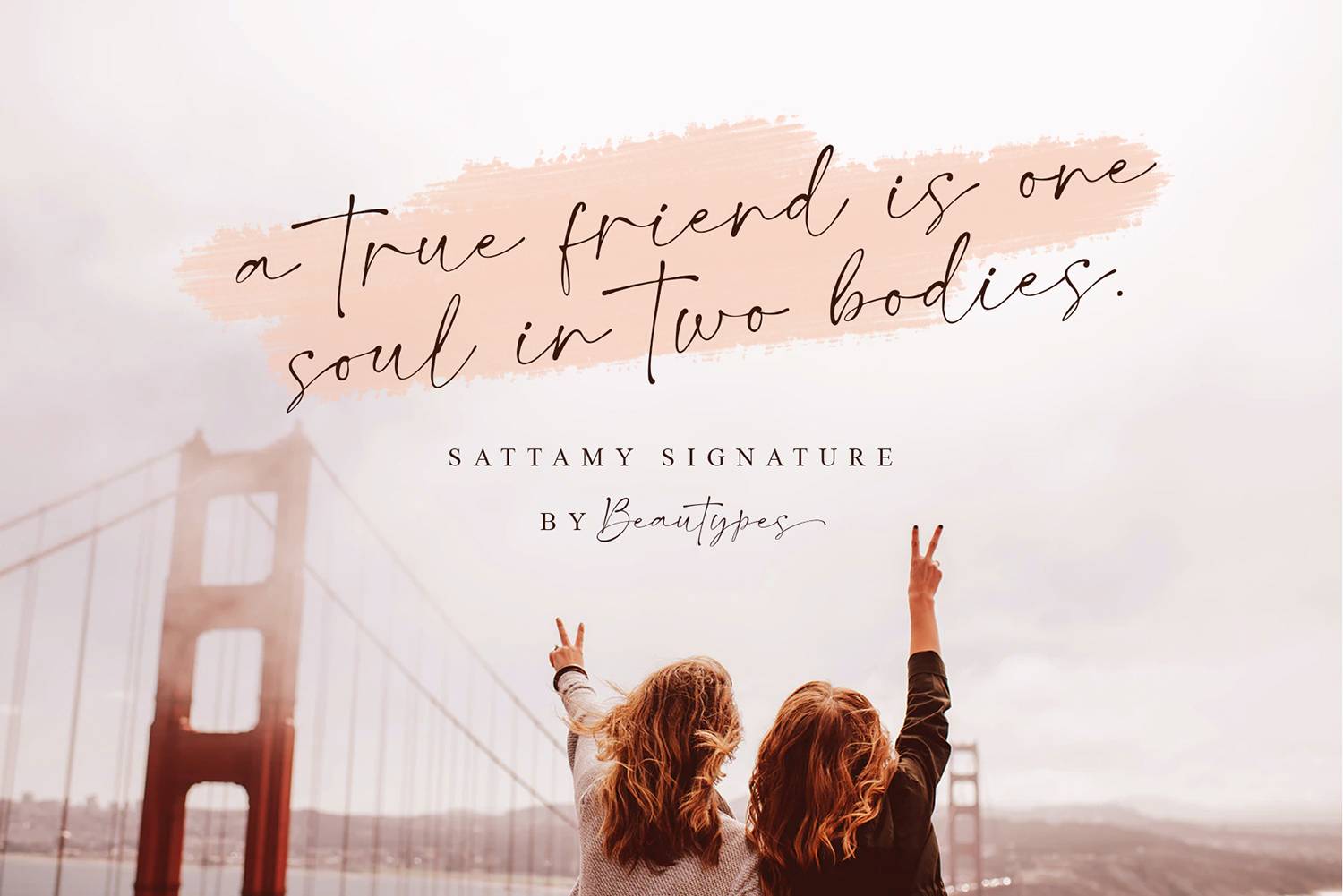 Sattamy Signature Font sample