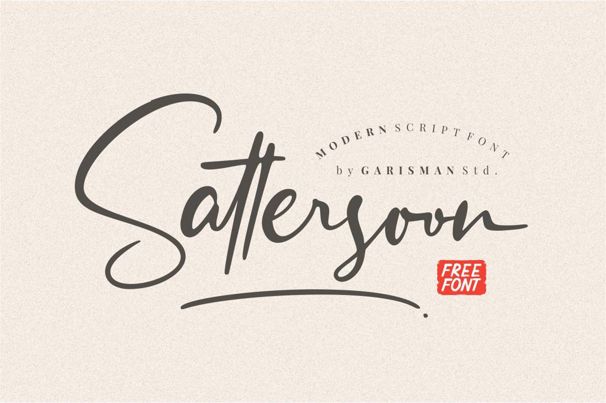 Sattersoon Font sample
