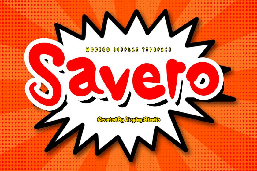 Savero Font sample