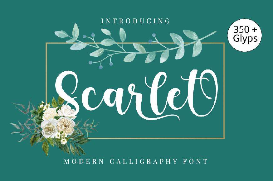 Scarlet Font sample