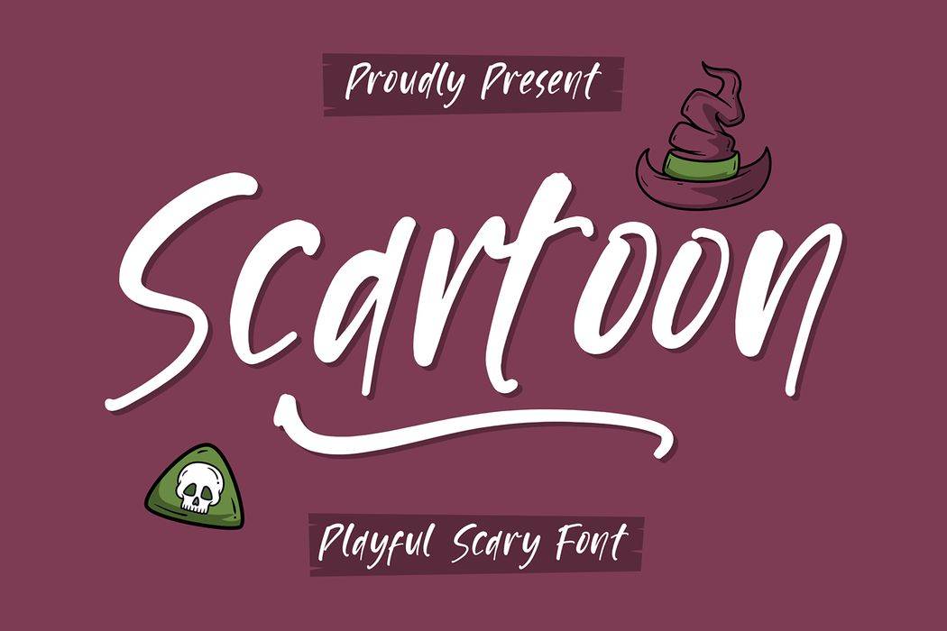 Scartoon Font sample