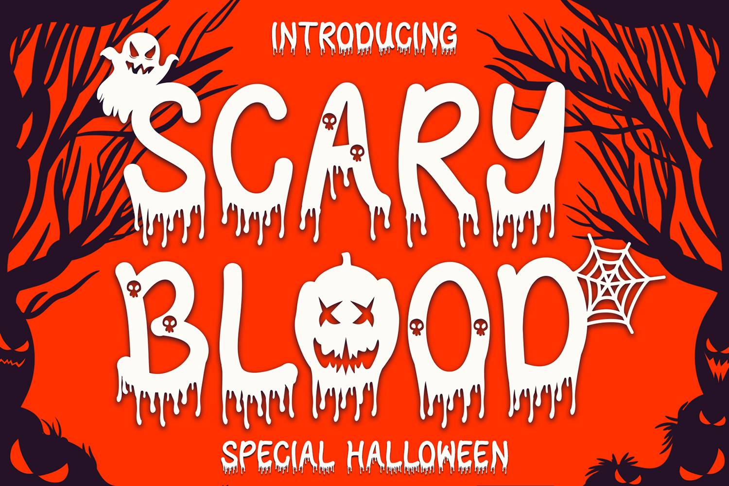 Scary Blood Font sample