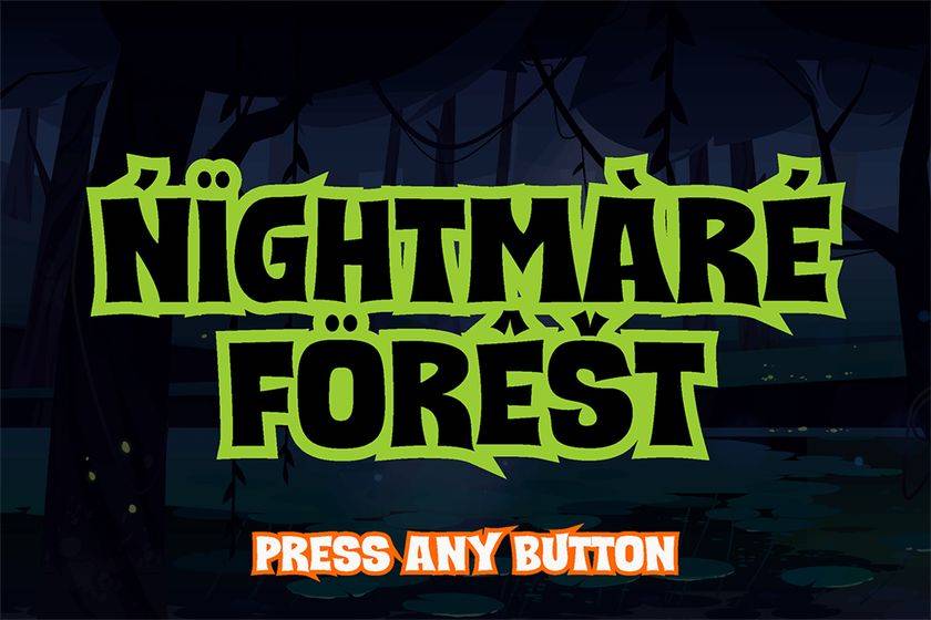 Scary and Spicy Font sample