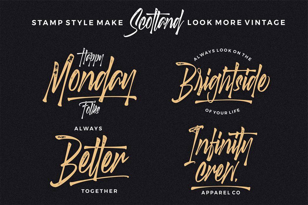 Scotland Stories Font sample