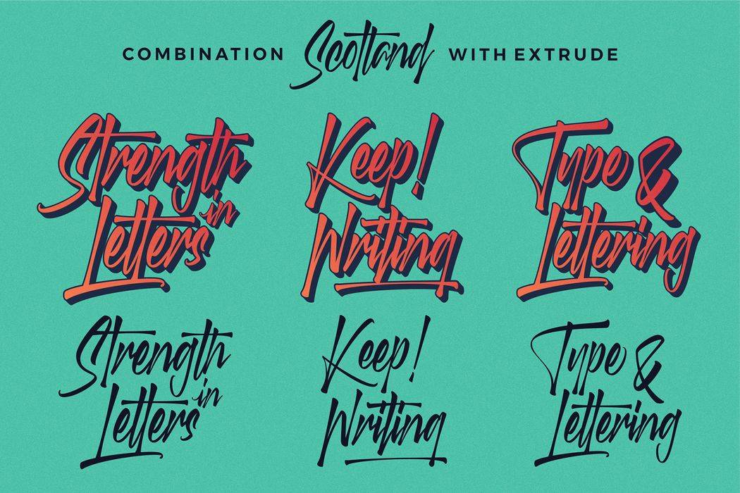 Scotland Stories Font sample