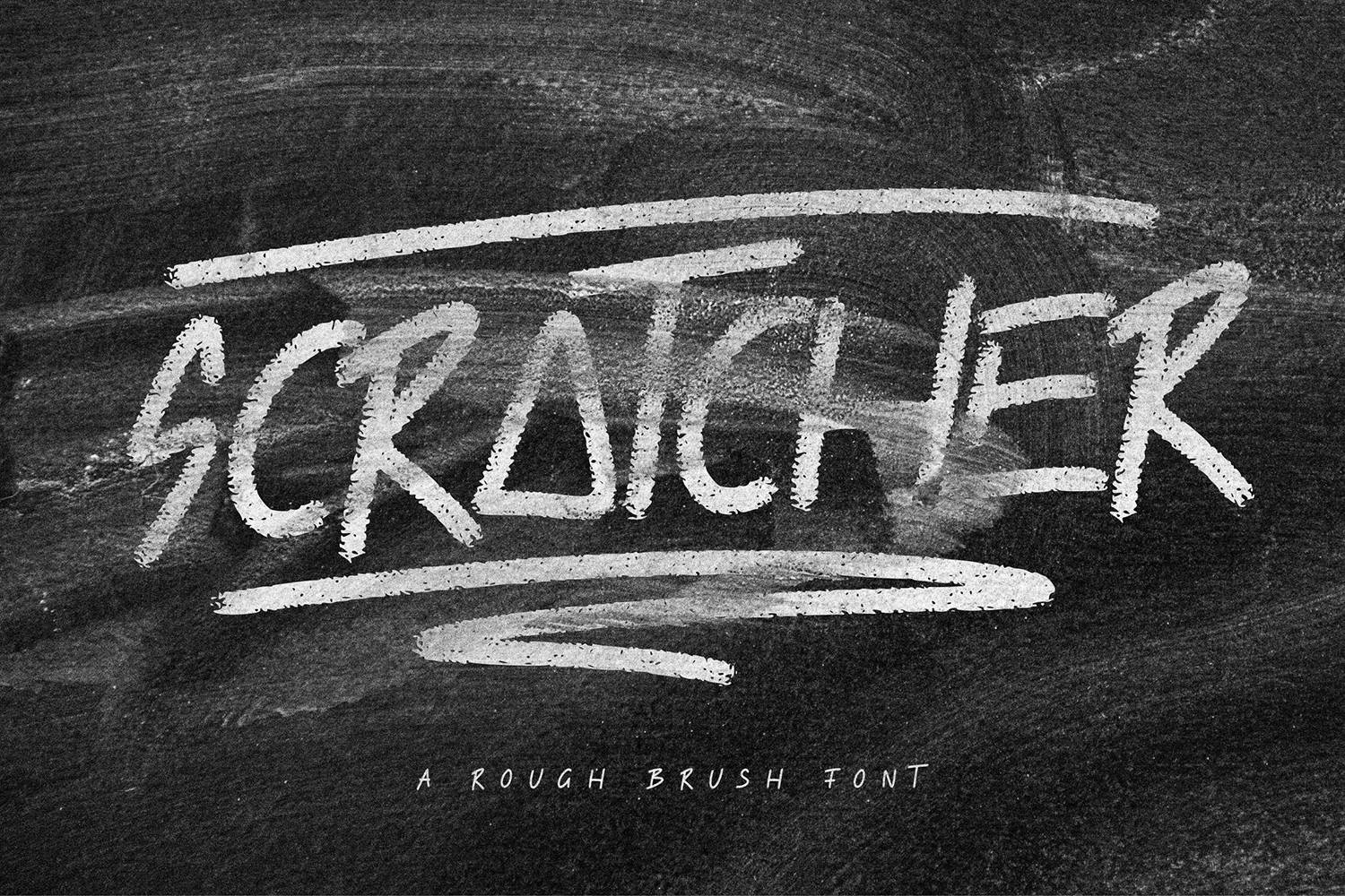 Scratcher Font sample