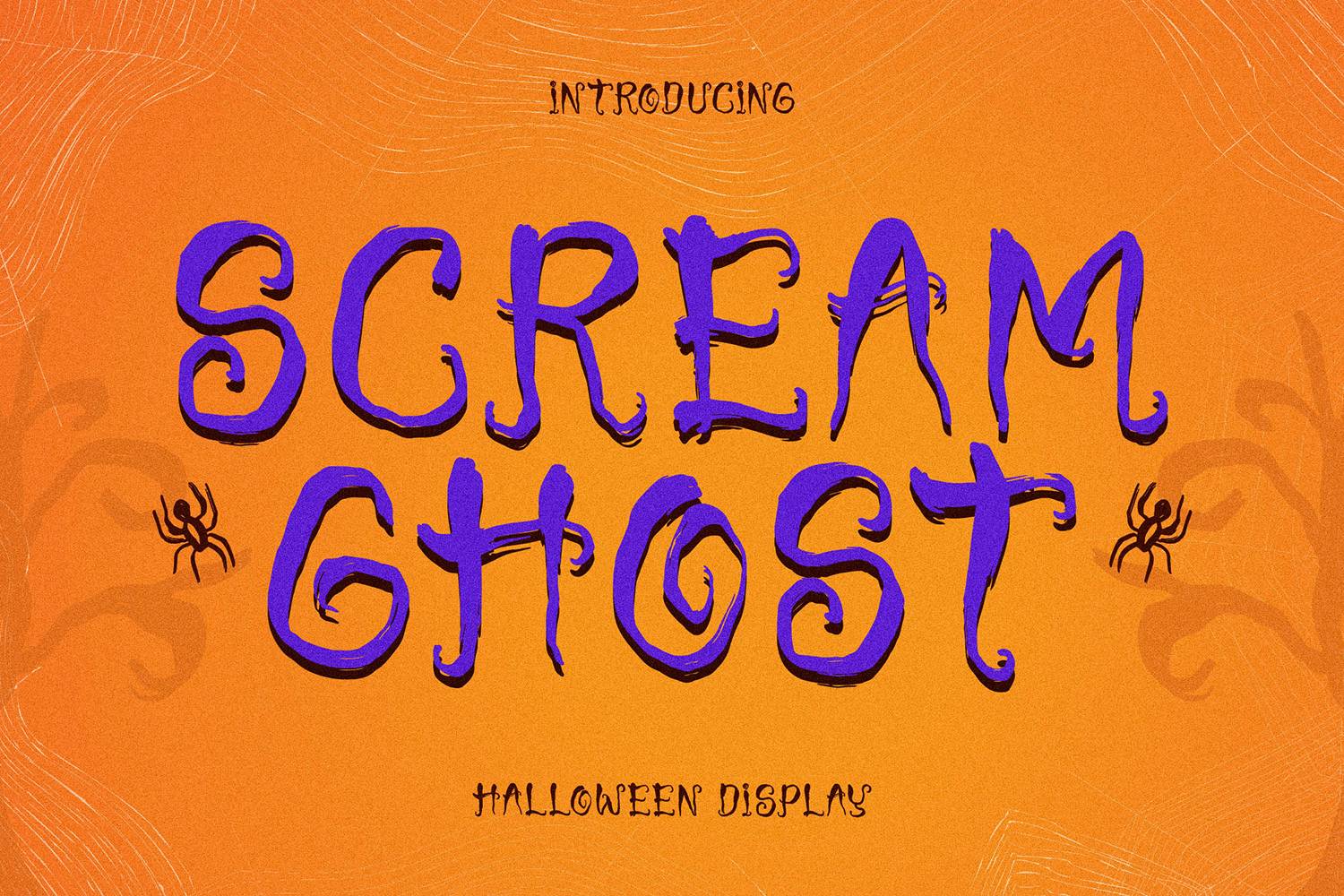 Scream Ghost Font sample