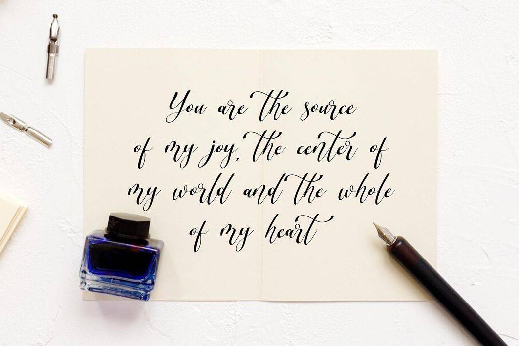 Scripthome Font sample