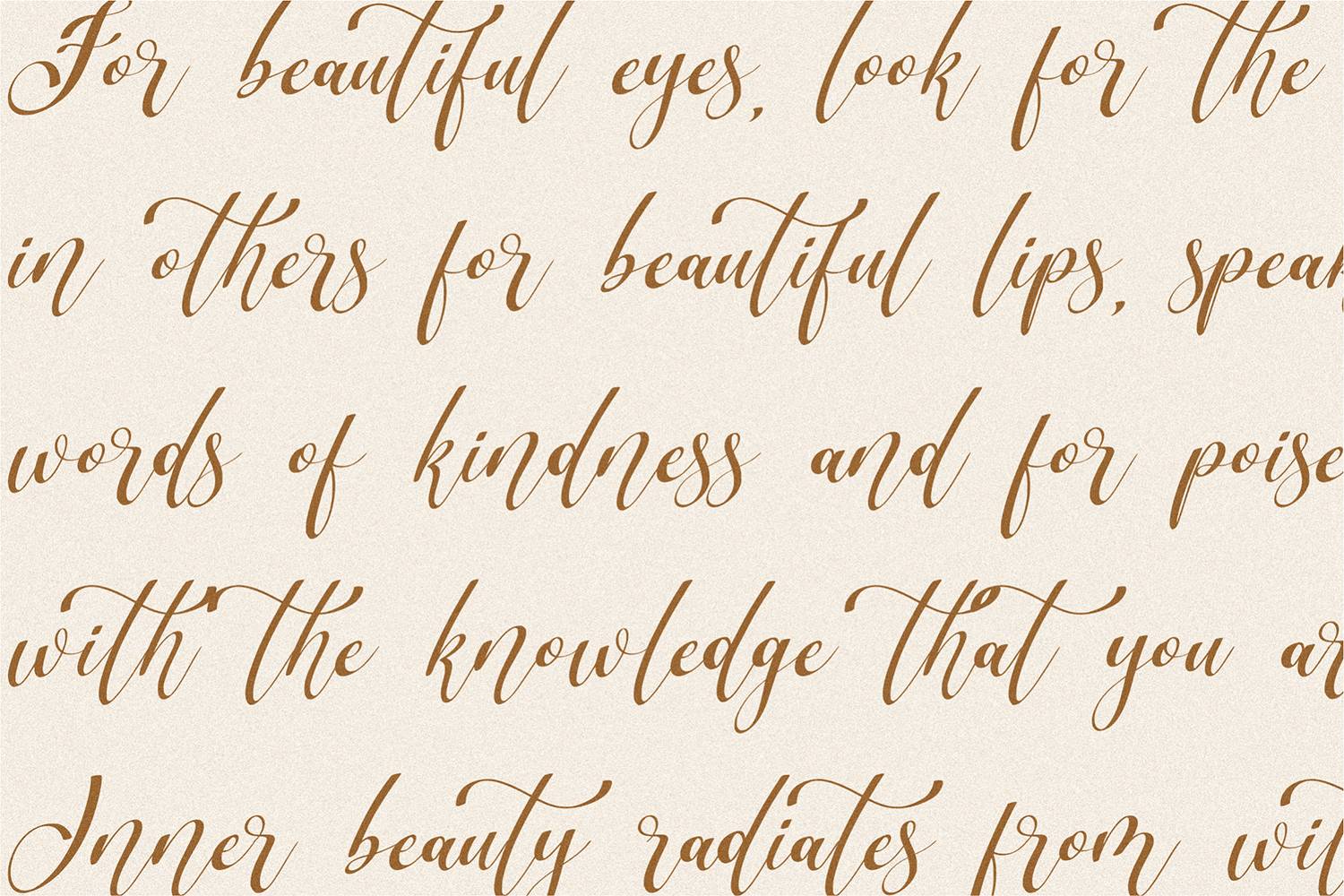 Scripthome Font sample