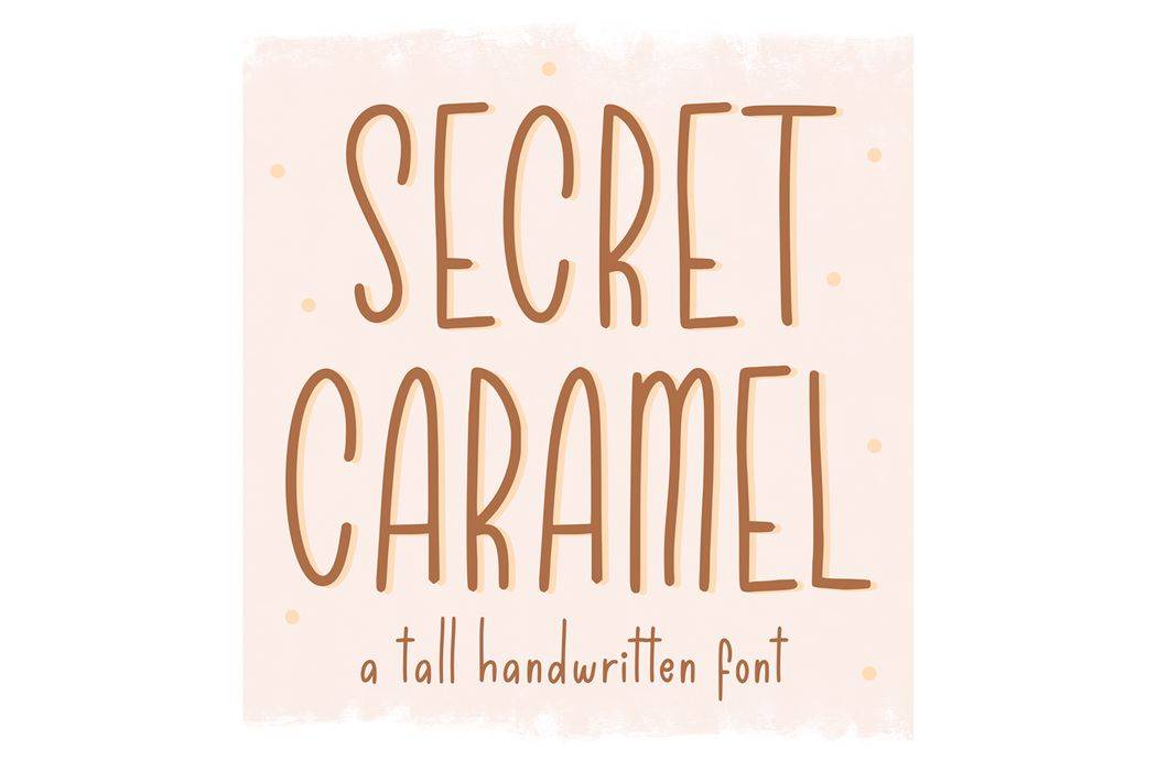 Secret Caramel Font sample