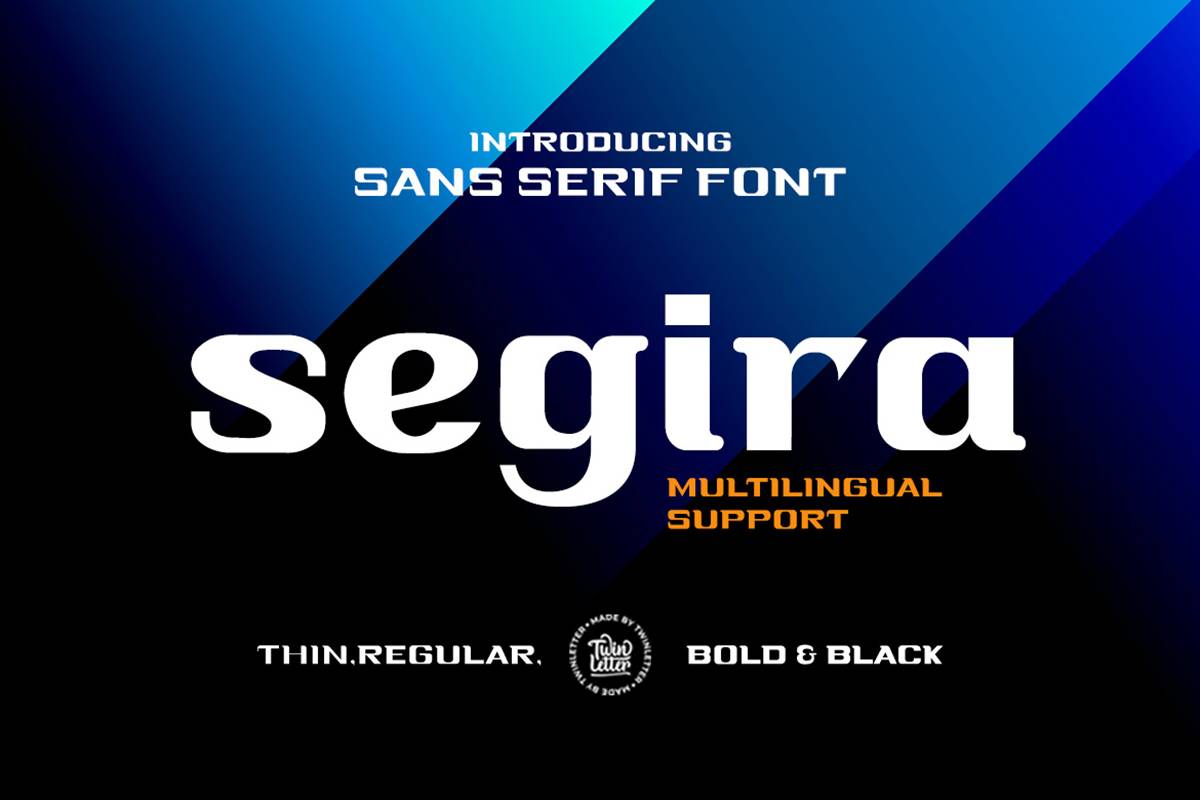Segira Font sample