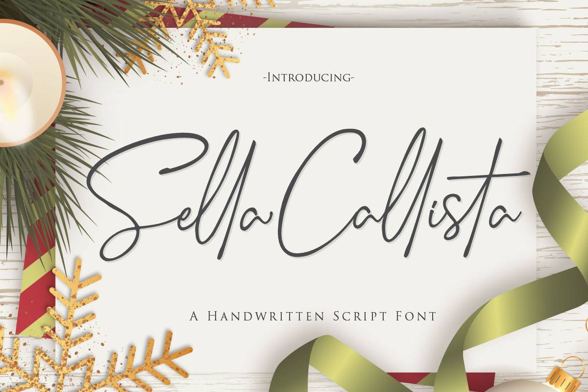 Sella Callista Font sample