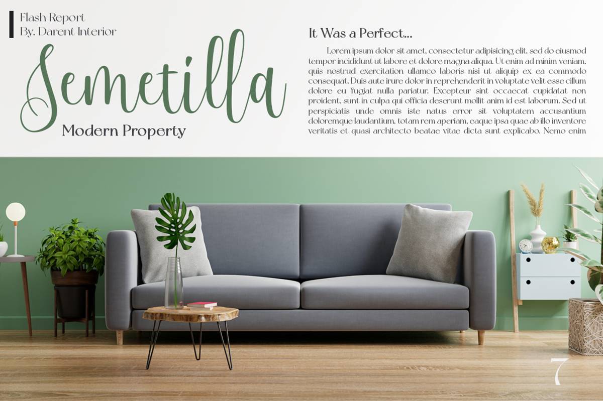 Sellena Font sample