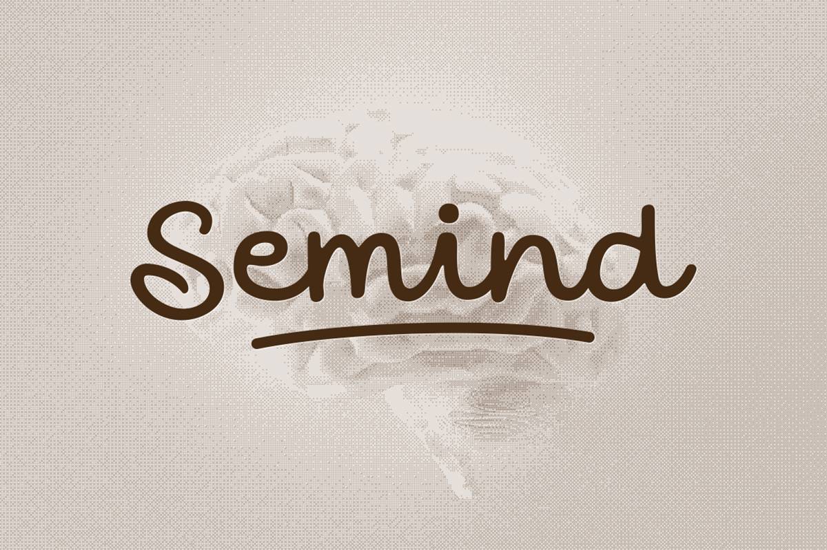 Semind Monoline Font sample