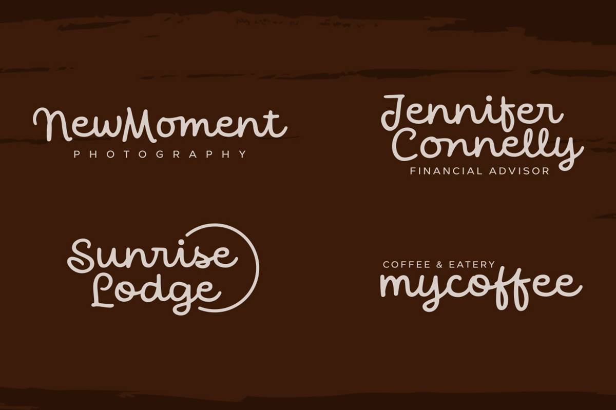 Semind Monoline Font sample