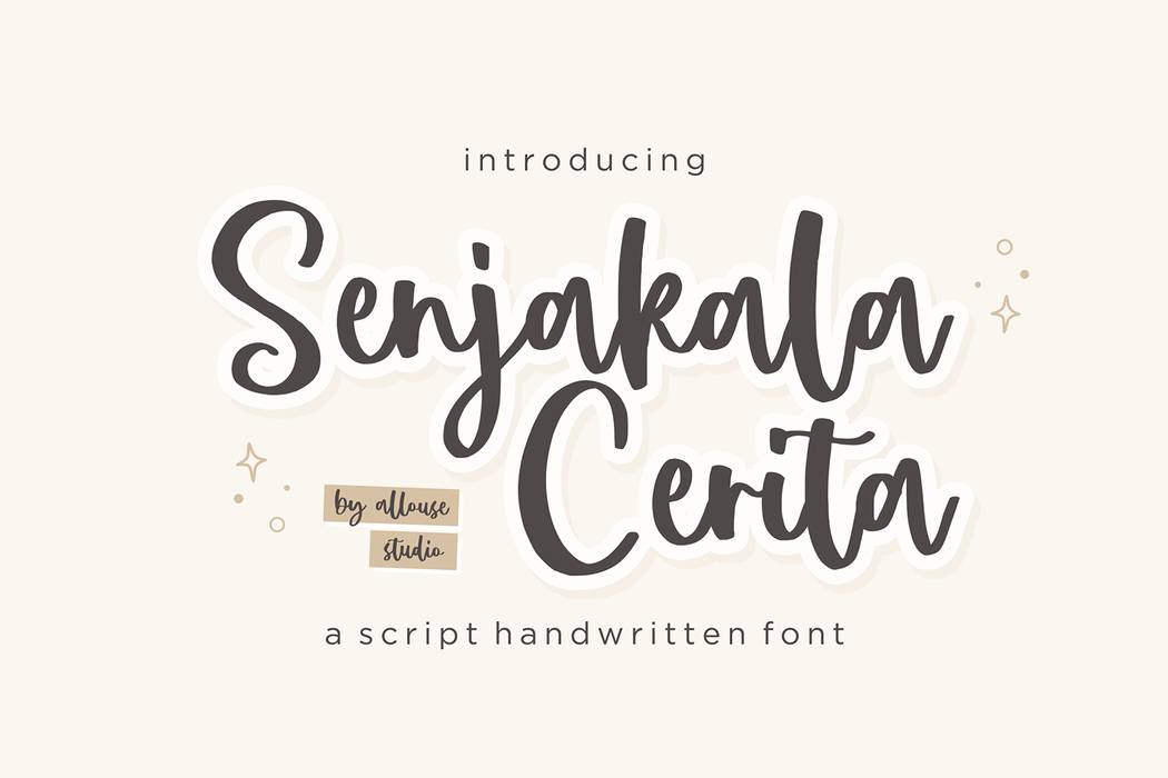 Senjakala Cerita Font sample