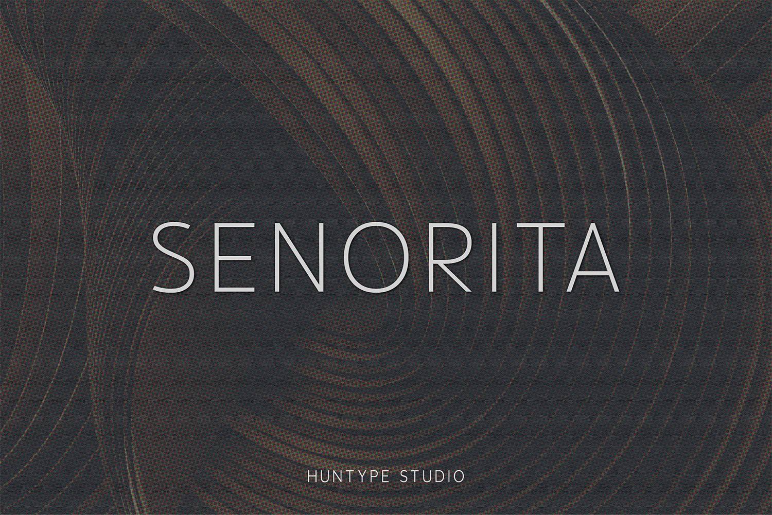 Senorita Font sample