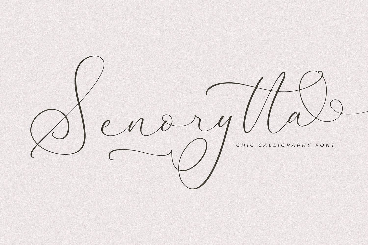 Senorytta Font sample