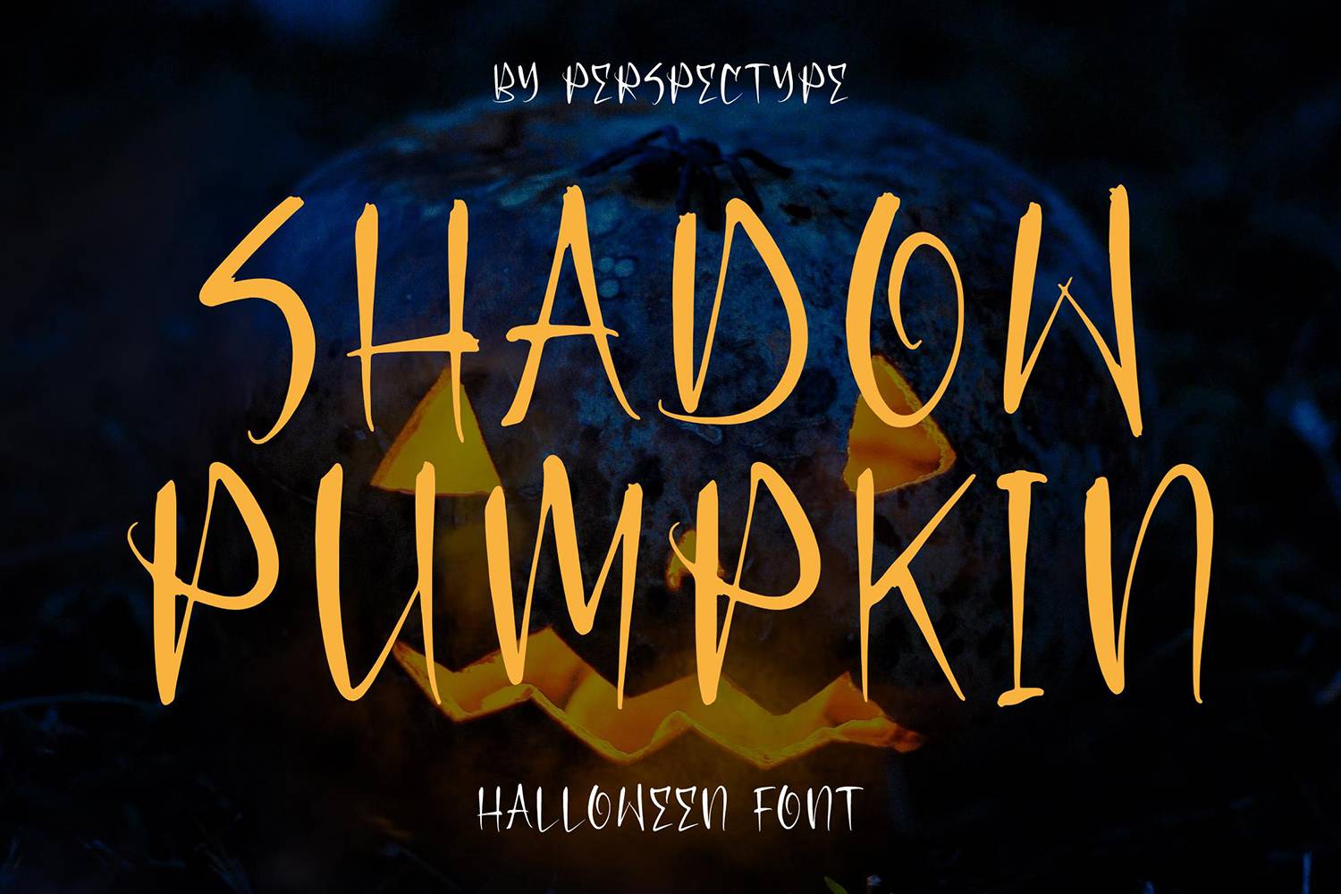 Shadow Pumpkin Font sample