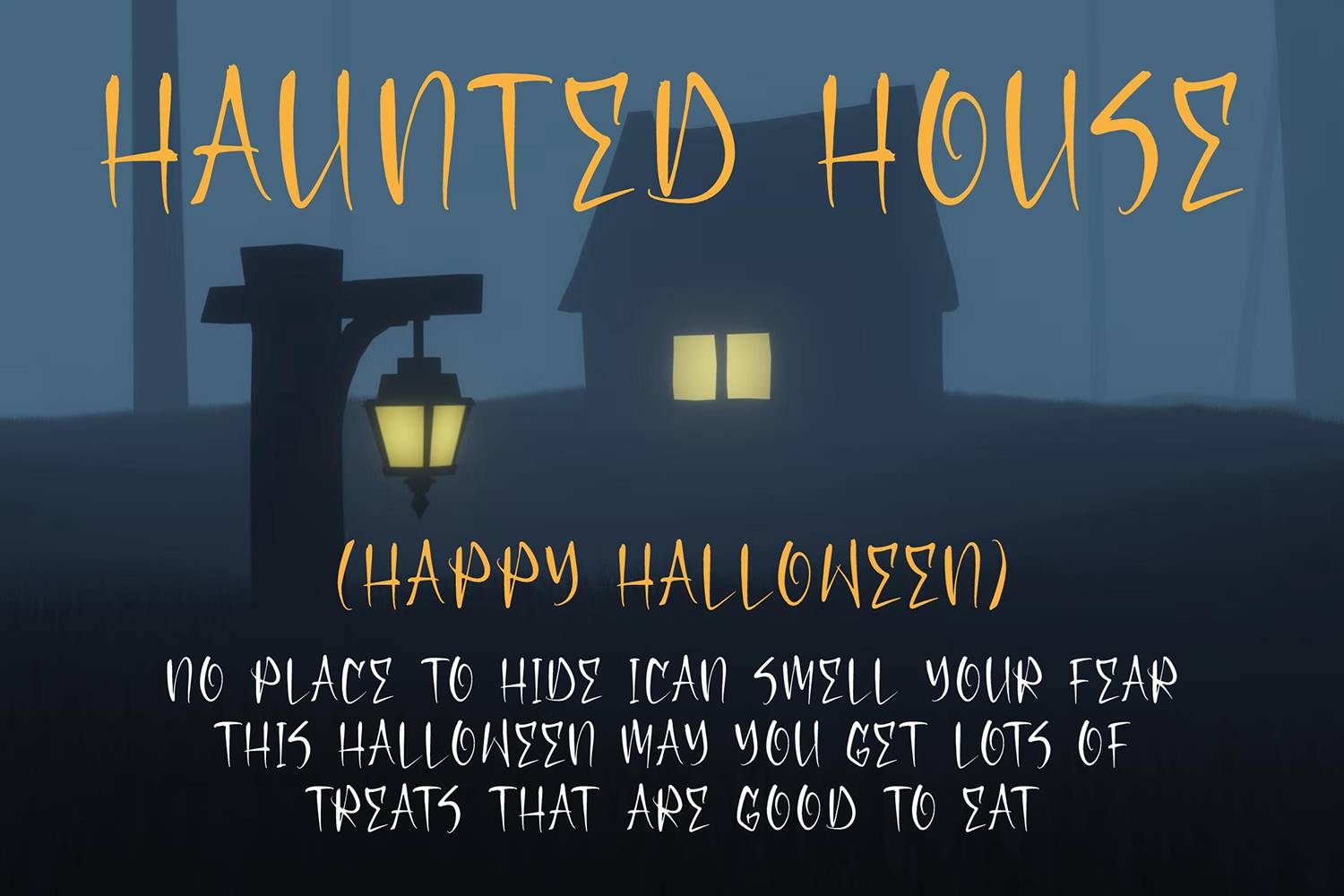 Shadow Pumpkin Font sample