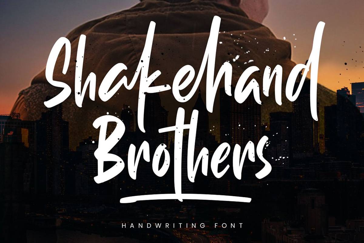 Shakehand Brothers Font sample