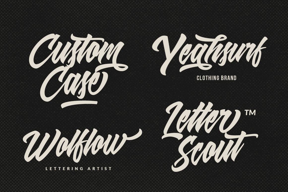 Shanders Font sample