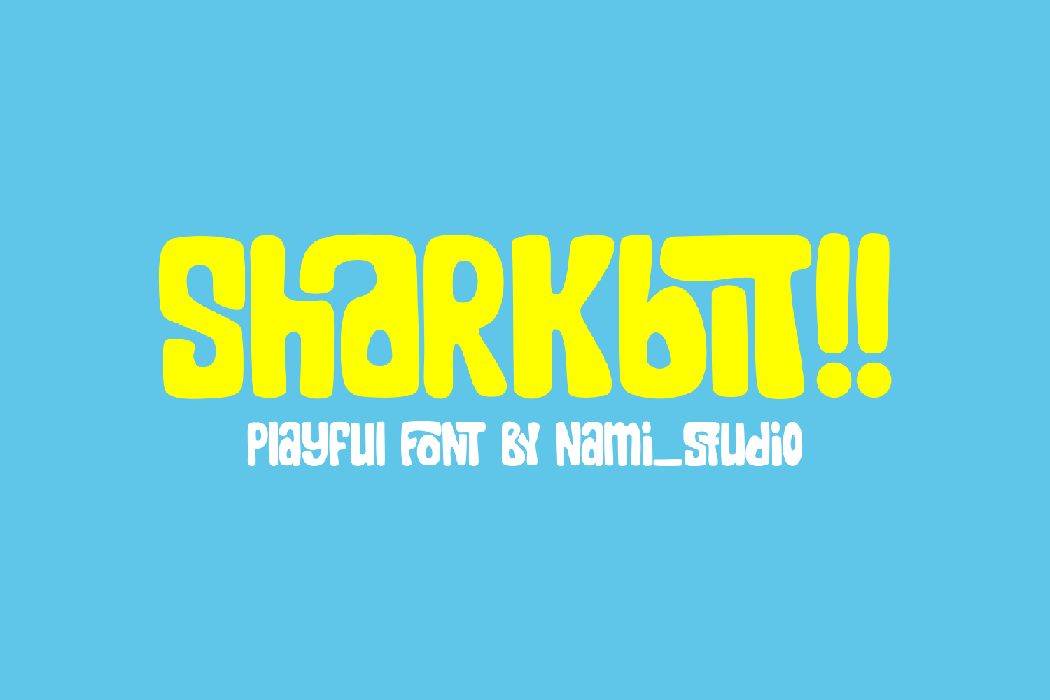 Sharkbit Font sample