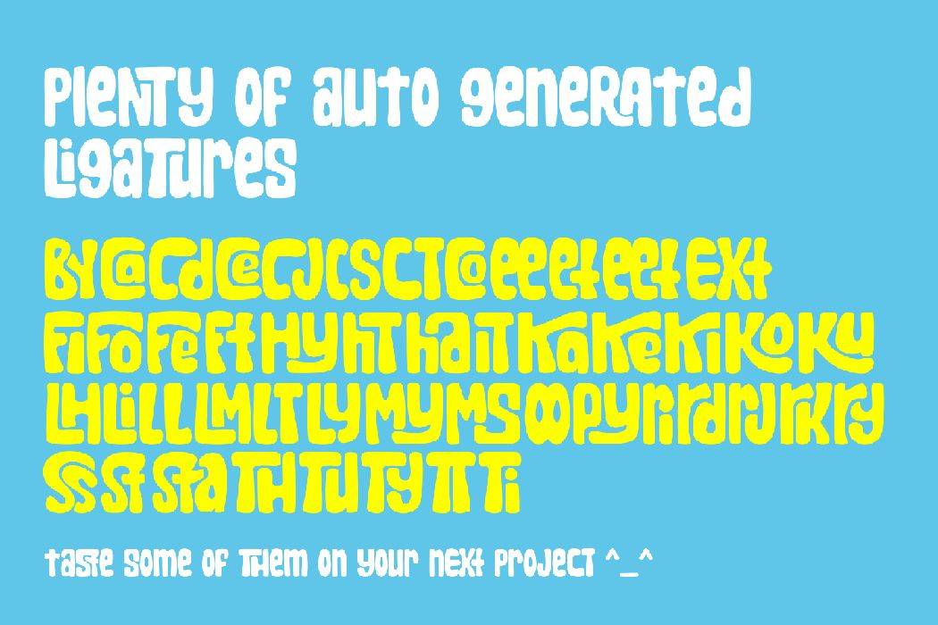 Sharkbit Font sample