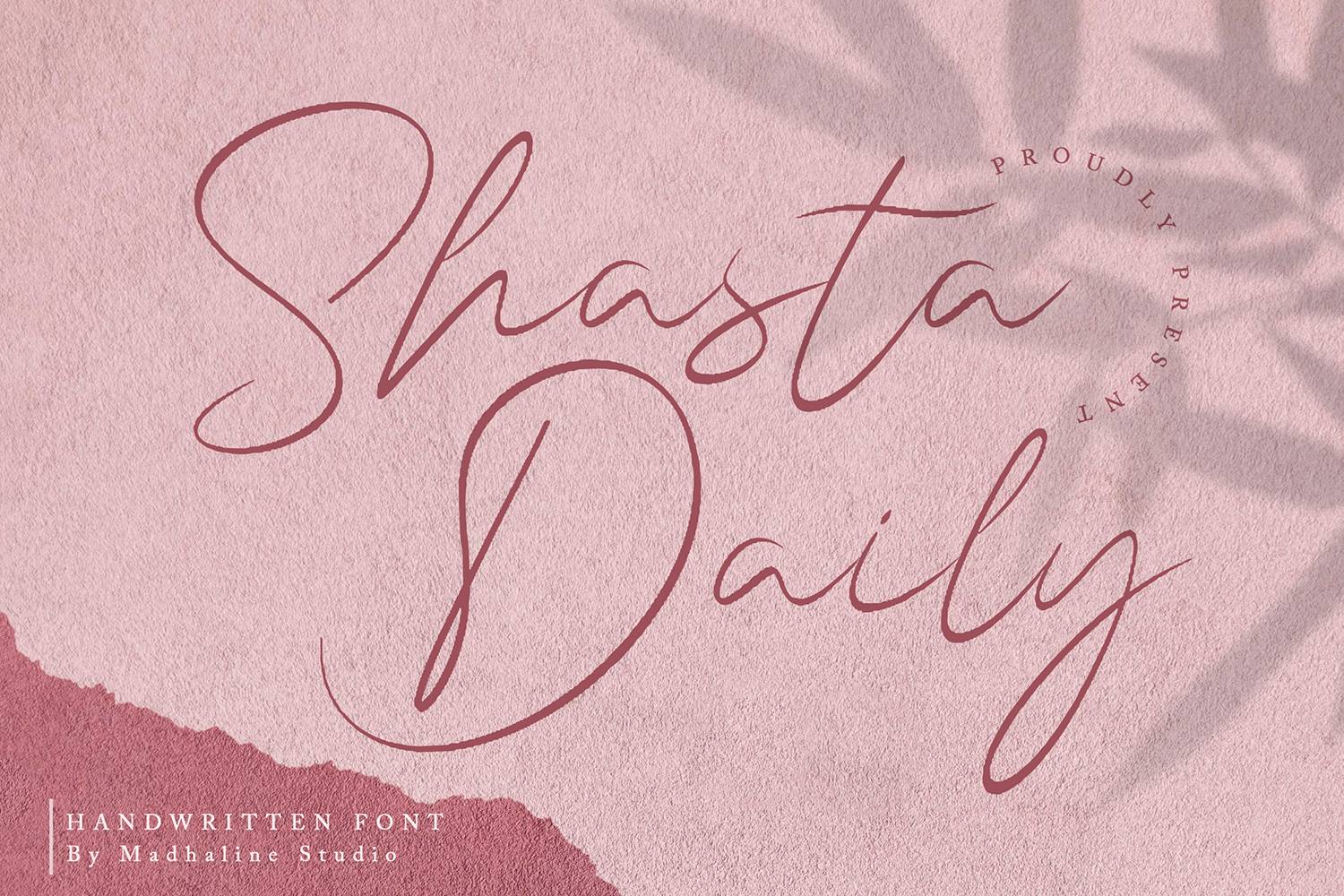Shasta Daily Font sample