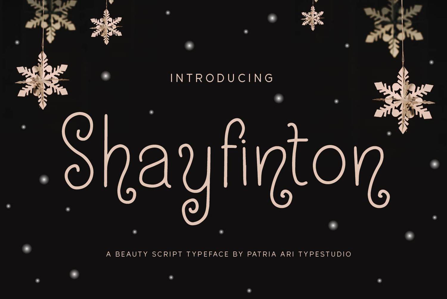 Shayfinton Font sample