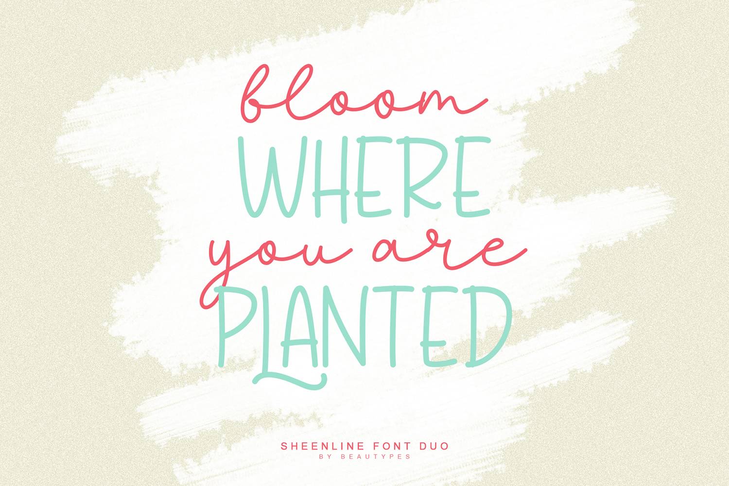 Sheenline Duo Font sample