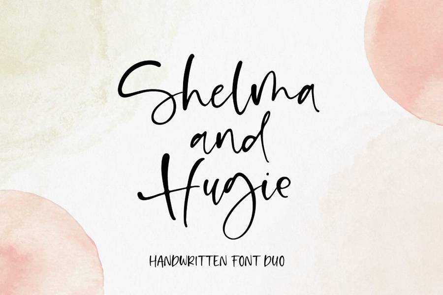 Shelma and Hugie Font Duo sample