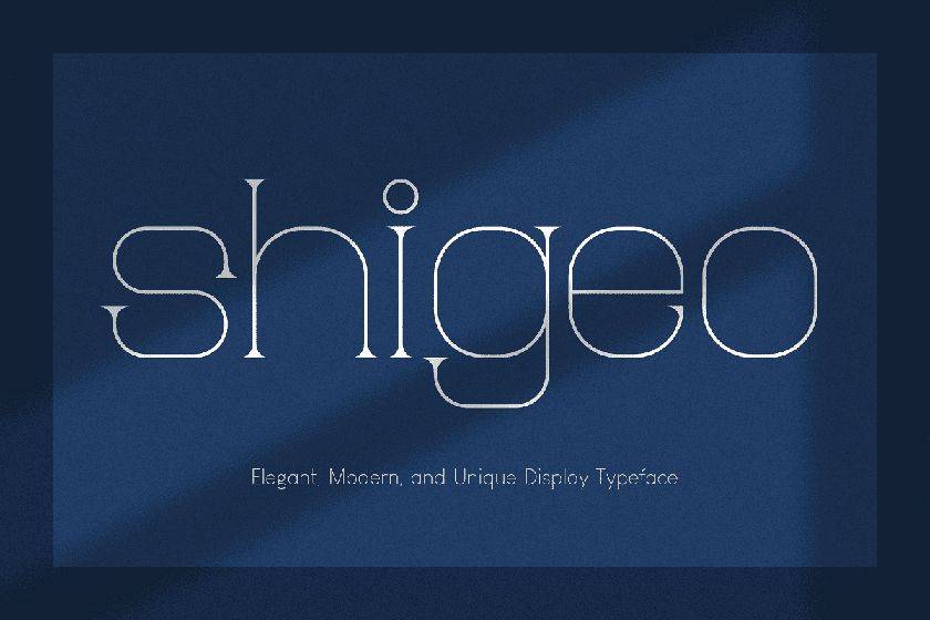 Shigeo Font sample