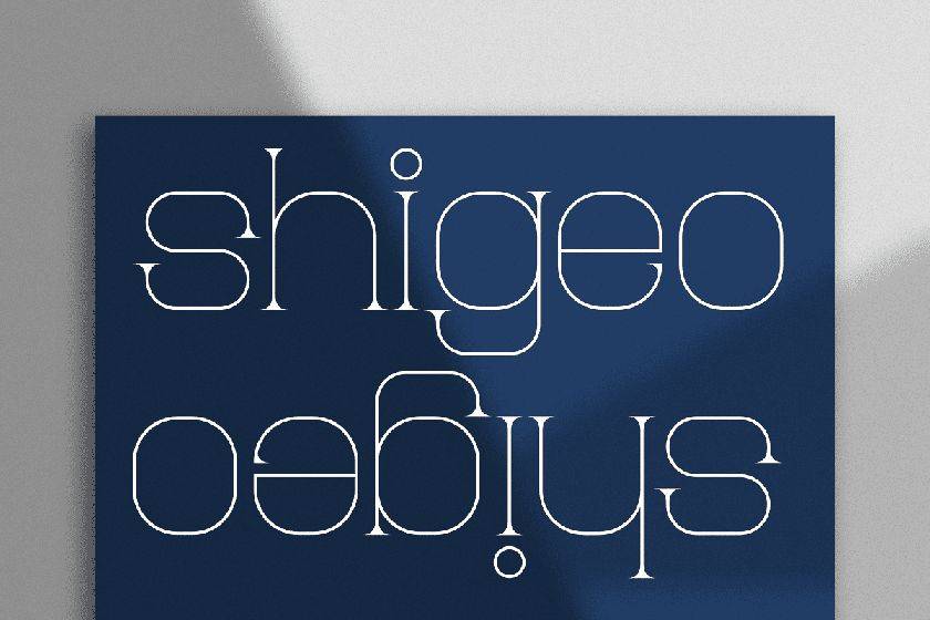 Shigeo Font sample