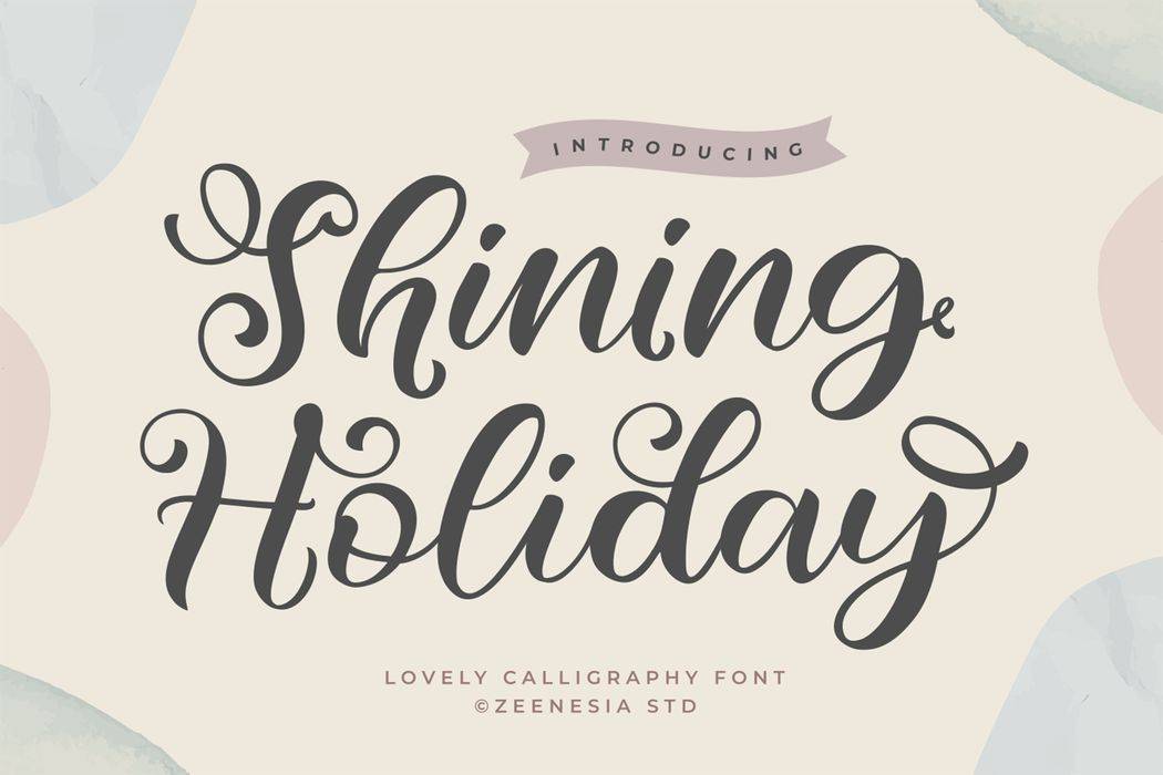 Shining Holiday Font sample