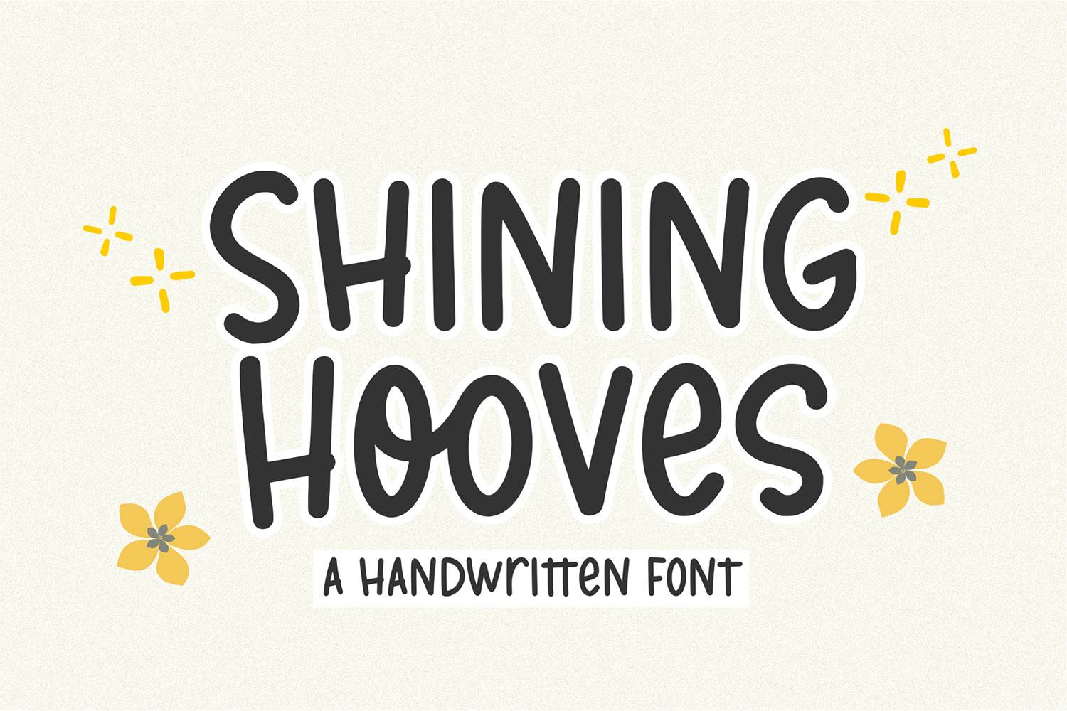 Shining Hooves Font sample