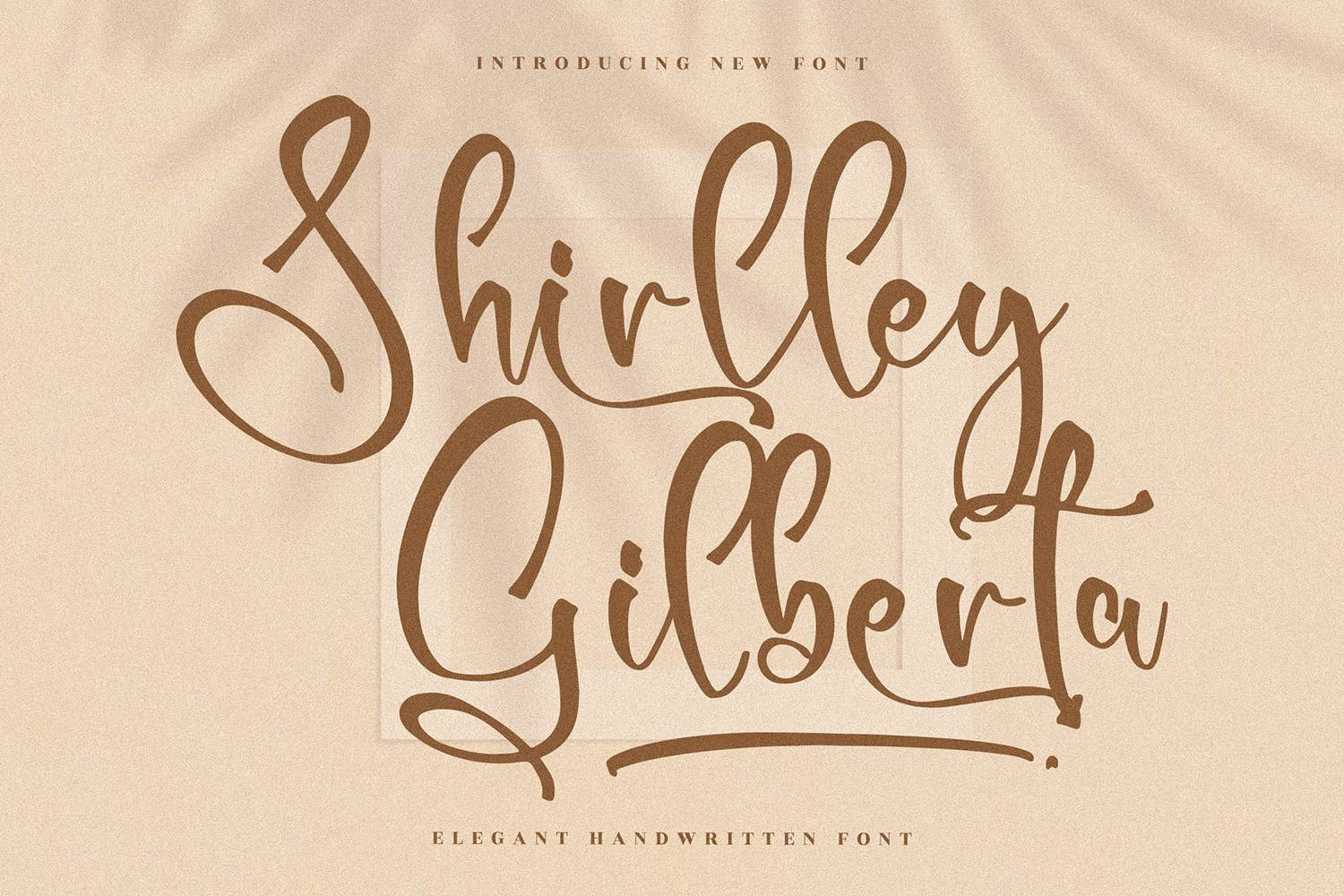 Shirlley Gilberta Font sample
