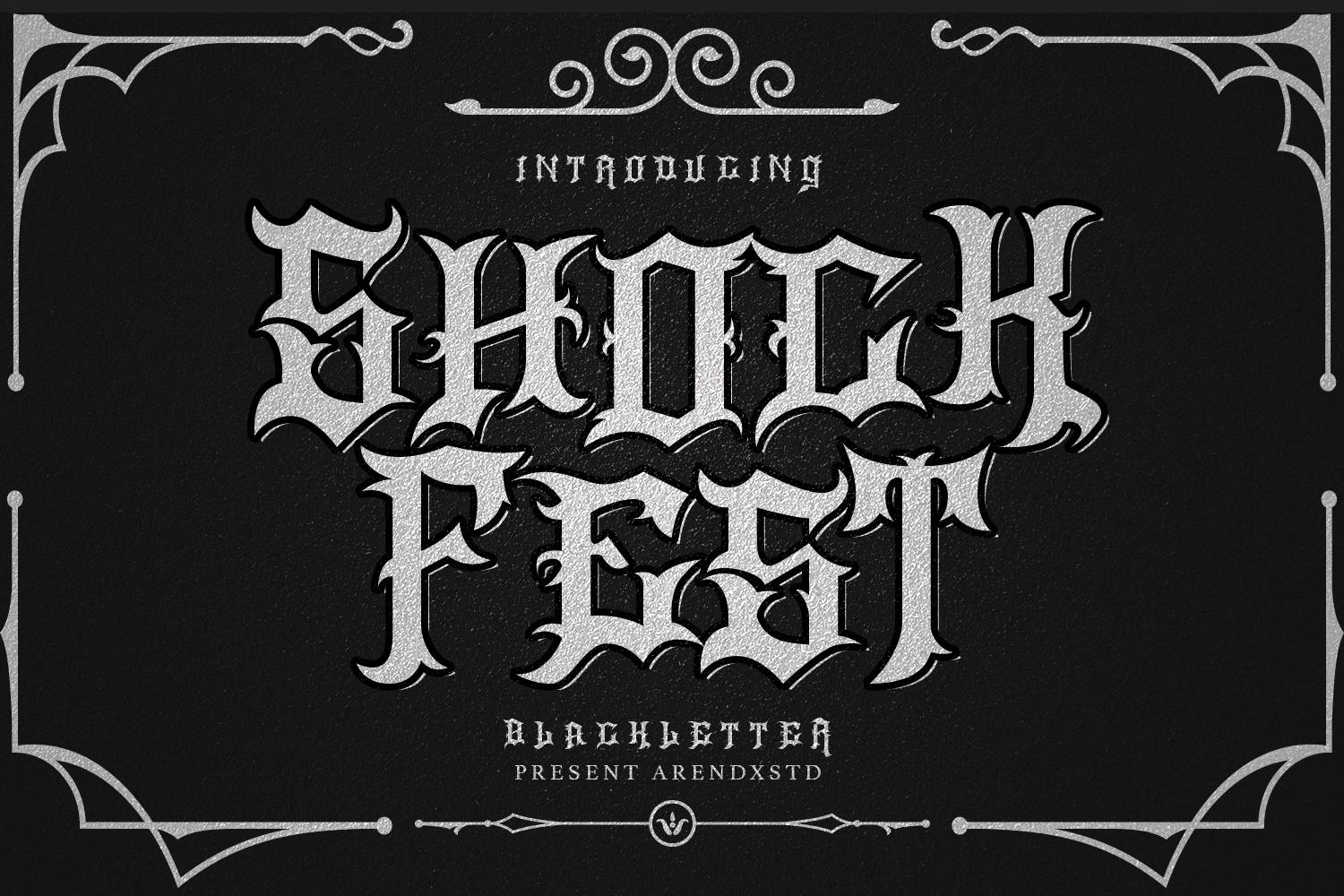 Shock Fest Font sample