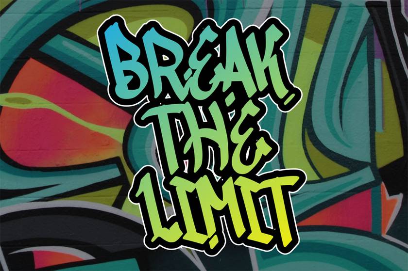 Shock Graffiti Font sample