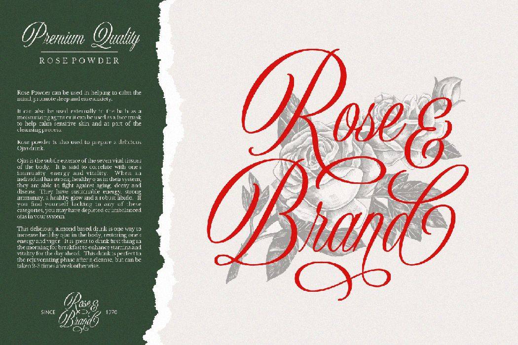 Sholaria Font sample