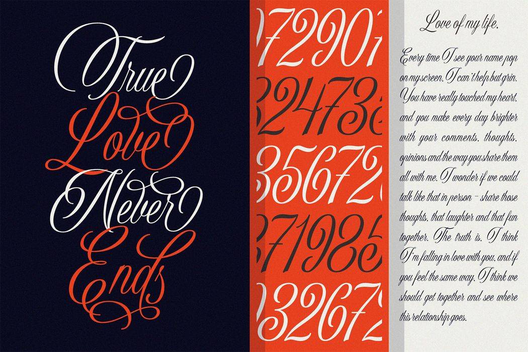 Sholaria Font sample