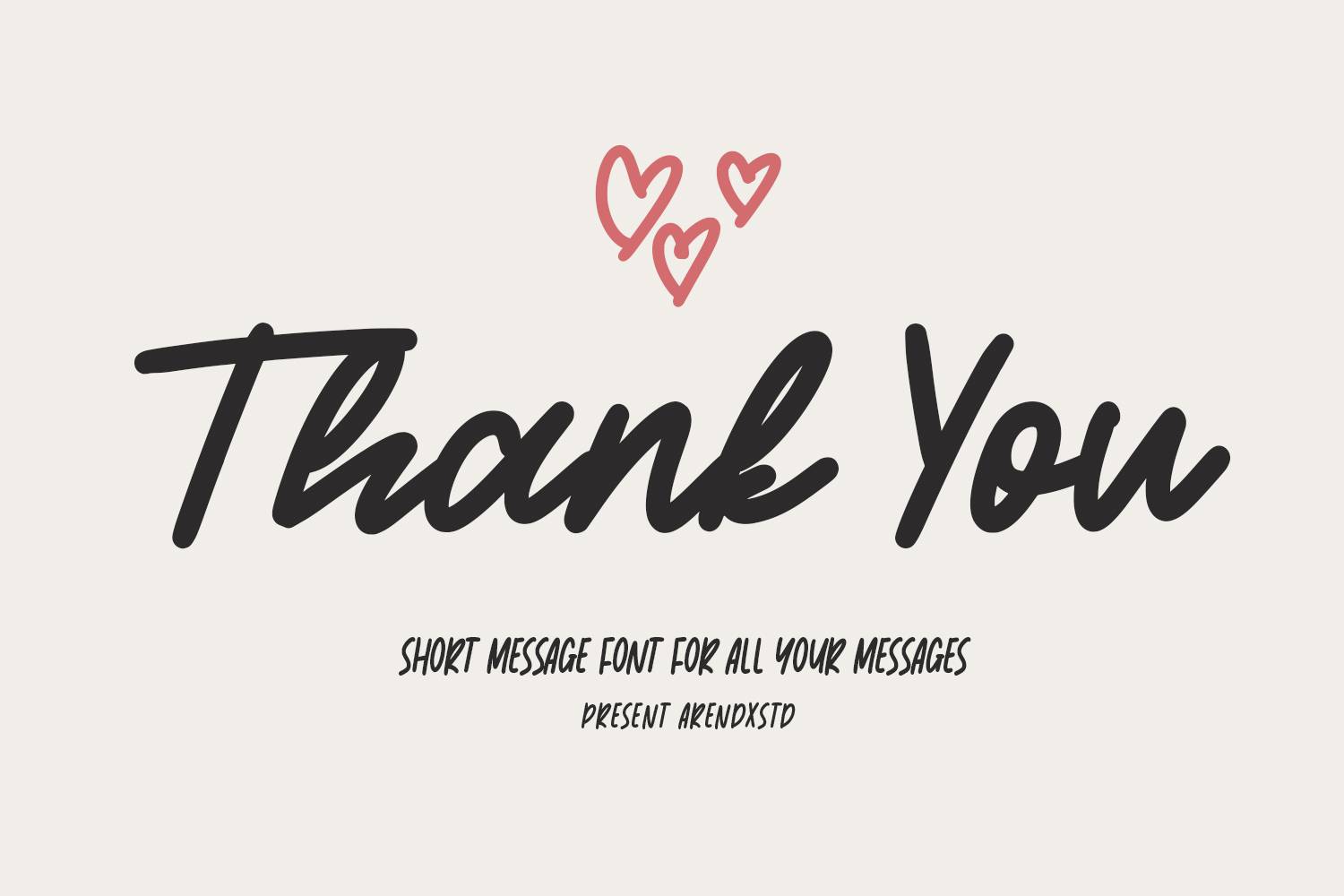 Short Message Font sample