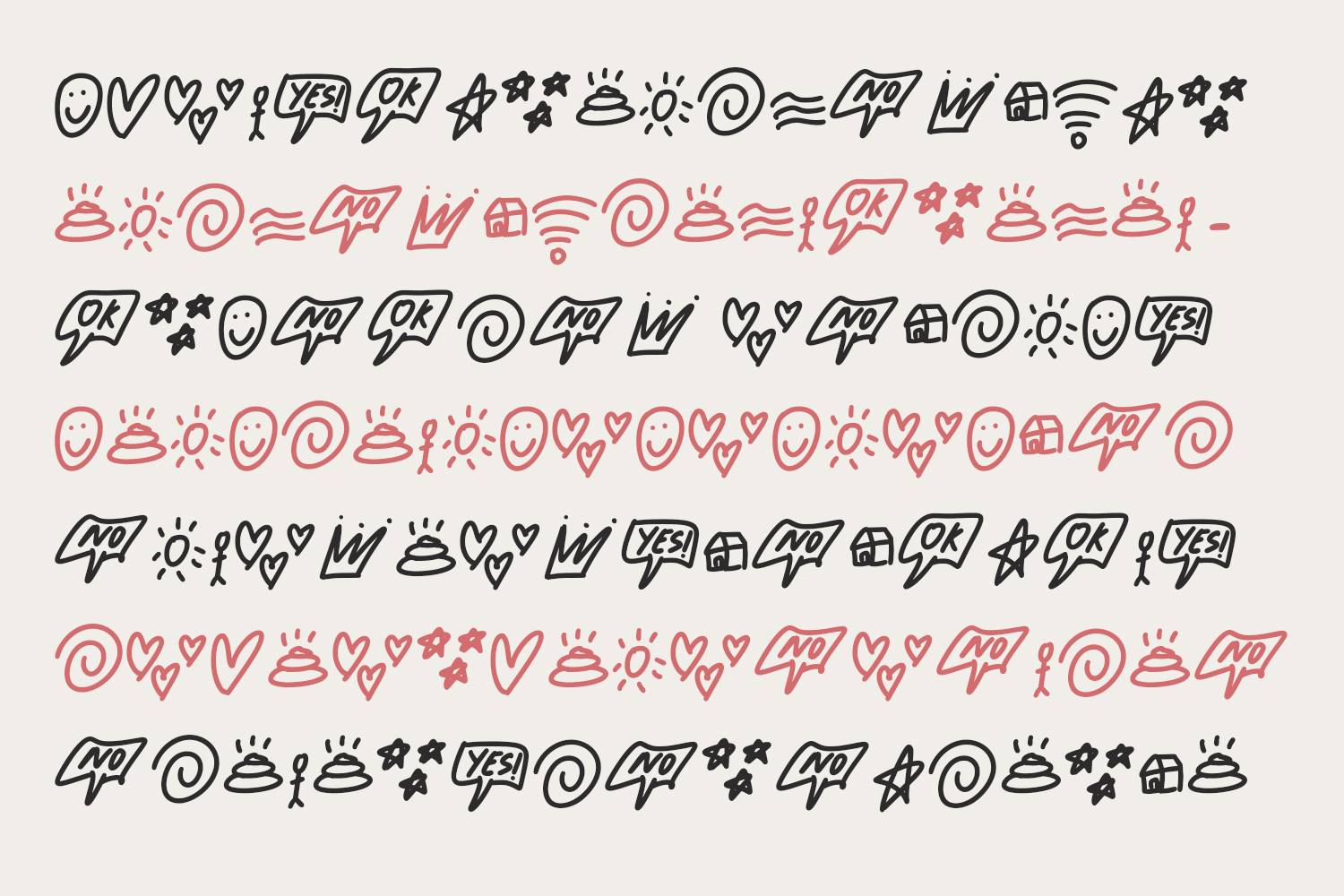 Short Message Font sample