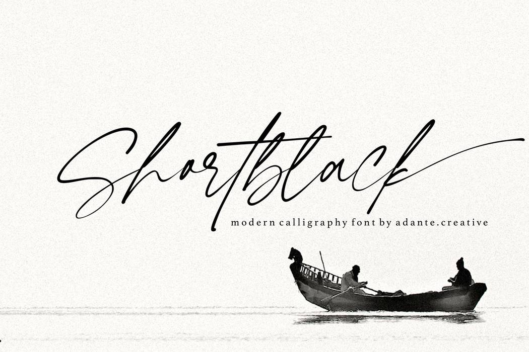 Shortblack Font sample