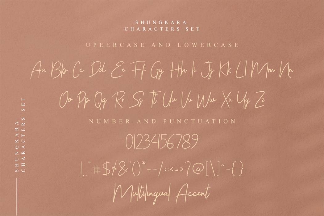 Shungkara Font sample