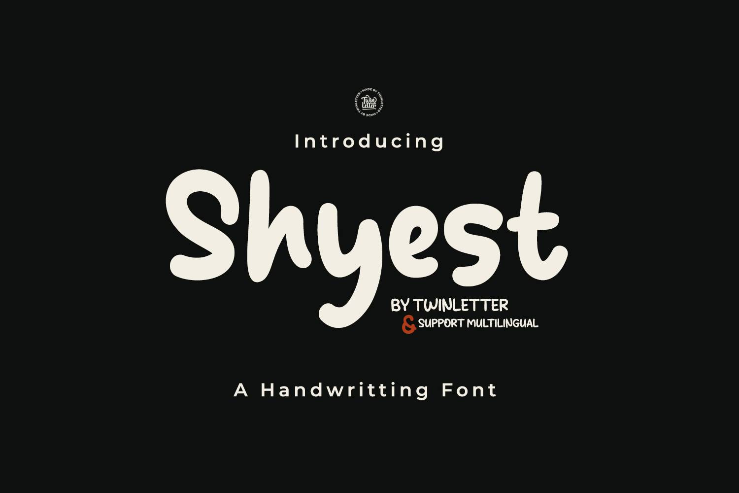 Shyest Font sample
