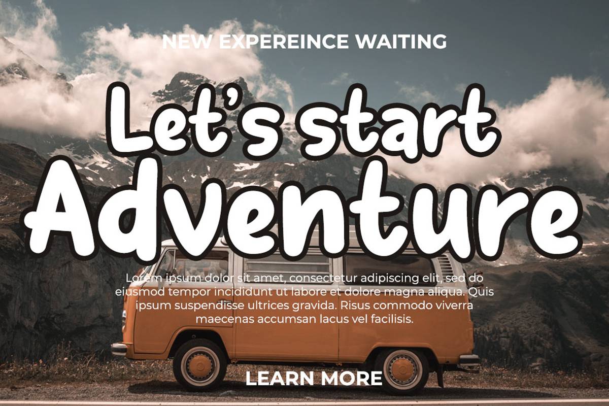 Shyest Font sample