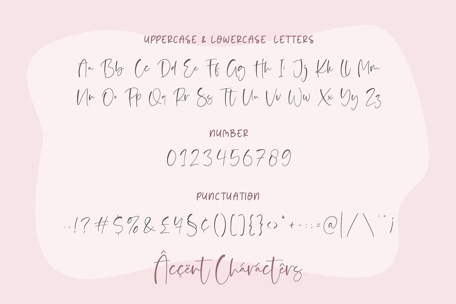 Signatica Font sample